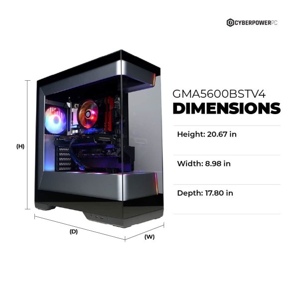 CyberPowerPC - Gamer Master Gaming Desktop - AMD Ryzen 5 5500 - 16GB Memory - AMD Radeon RX 6500 