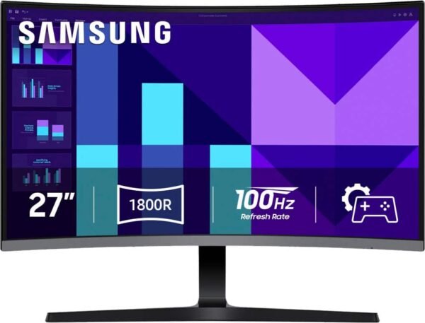 06b5b3db-478e-4088-b7c2-d962610e570c.jpg Samsung - 27" S39GD Series Curved FHD 100Hz Monitor with Built-in Speakers (HDMI, D-Sub) - Black