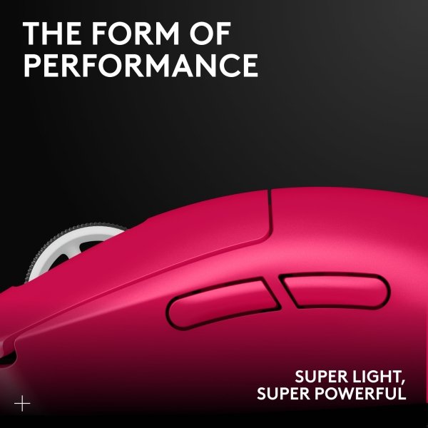 143c01d6-b745-4b75-ba03-ba78aec606f9.jpg Logitech - G PRO X SUPERLIGHT 2 LIGHTSPEED Lightweight Wireless Optical HERO 2 Sensor 44 000 DPI Gaming Mouse with 8K Polling - Wireless - Magenta