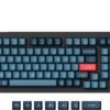 Keychron - V5 Max 96% Custom Wireless RGB Mechanical Keyboard with Programmable QMK/VIA Hot-Swappable Red Switch - Black