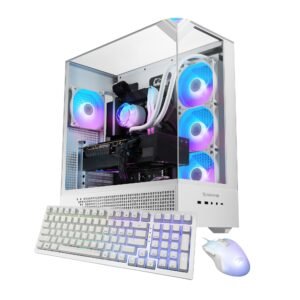31ce2bc0-e887-41fc-b426-11ffb19234b5.jpg iBUYPOWER - Element Gaming Desktop PC - AMD Ryzen 9 9900X, NVIDIA GeForce RTX 5070 12GB, 32GB DDR5 RGB,2TB NVMe - White