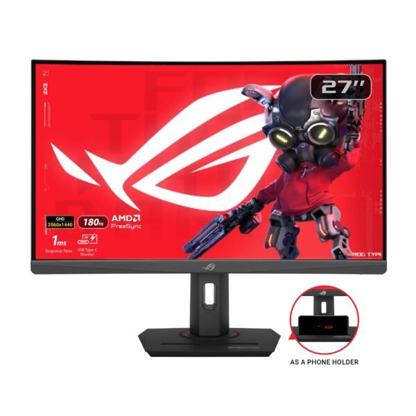 4c20d223-9cb5-4395-a73b-f72fa6e7b390.jpg ASUS - ROG Strix 27” Curved 1440P 180Hz FreeSync Gaming Monitor with HDR (DisplayPort,HDMI,USB) - Black