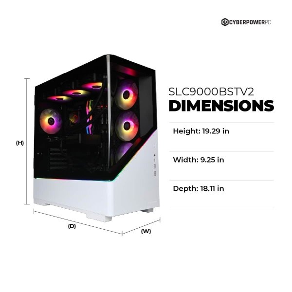 CyberPowerPC - Gamer Supreme Gaming Desktop - AMD Ryzen 7 9800X3D - 32GB Memory - NVIDIA GeForce RTX 5070