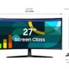 5998e4b7-32c6-480c-92a6-104528911b3a.jpg Samsung - 27" S3 (S36GD) LED FHD 100Hz Curved Monitor (HDMI, D-sub) - Black
