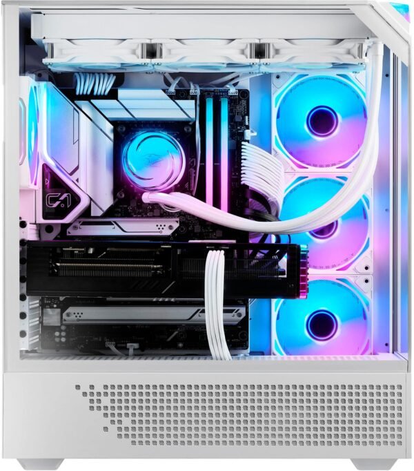 61298590-e7e3-4078-8521-21573166c3f5.jpg iBUYPOWER - Element Pro Gaming Desktop PC-AMD Ryzen 7 9800X3D, NVIDIA GeForce RTX 5070Ti 16GB, 32GB DDR5 RGB,2TB SSD - White
