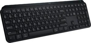 6539505_sd.jpg Logitech - MX Keys S Universal Full-size Wireless Scissor Keyboard for PC and Mac with Backlit keys - Black