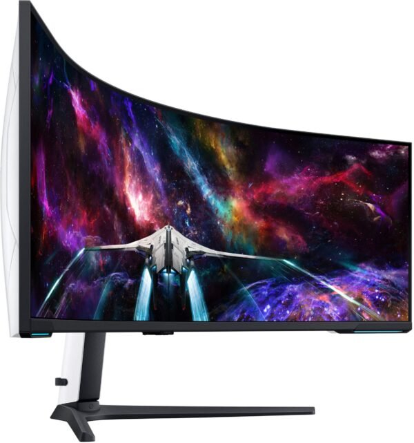 6549291cv11d.jpg Samsung - 57" Odyssey Neo G9 Dual 4K UHD Quantum Mini-LED 240Hz 1ms HDR 1000 Curved Gaming Monitor (HDMI