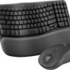 6554353_sd.jpg Logitech - Wave Keys MK670 Combo Ergonomic Wireless Keyboard and Mouse Bundle for Windows/Mac with Integrated Palm-rest - Graphite