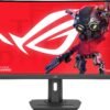 6572369_sd.jpg ASUS - ROG Strix 27” Curved 1440P 180Hz FreeSync Gaming Monitor with HDR (DisplayPort,HDMI,USB) - Black