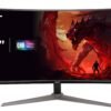 6573613_sd.jpg Acer - Nitro Gaming 34” Curved QHD 180Hz 1ms FreeSync Premium Gaming Monitor (DisplayPort, HDMI) - Black