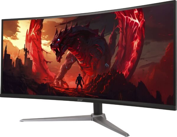6573613ld-1.jpg Acer - Nitro Gaming 34” Curved QHD 180Hz 1ms FreeSync Premium Gaming Monitor (DisplayPort, HDMI) - Black