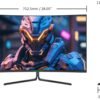 7fbba1ca-e67d-4f05-9e01-73d69226530d.jpg Titan-army - 31.5” Curved Gaming Monitor, IPS 1ms 240Hz 2K QHD FreeSync 95% DCI-P3 w/ HDR400 (DisplayPort, HDMI) - Black