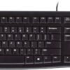 Logitech - K120 Full-size Wired Membrane Keyboard for PC with Spill-Resistant Design - Black