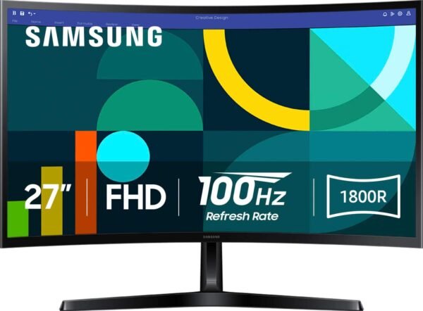 d7ab6332-c5c1-4fb4-be1b-5a37ff259eee.jpg Samsung - 27" S3 (S36GD) LED FHD 100Hz Curved Monitor (HDMI, D-sub) - Black