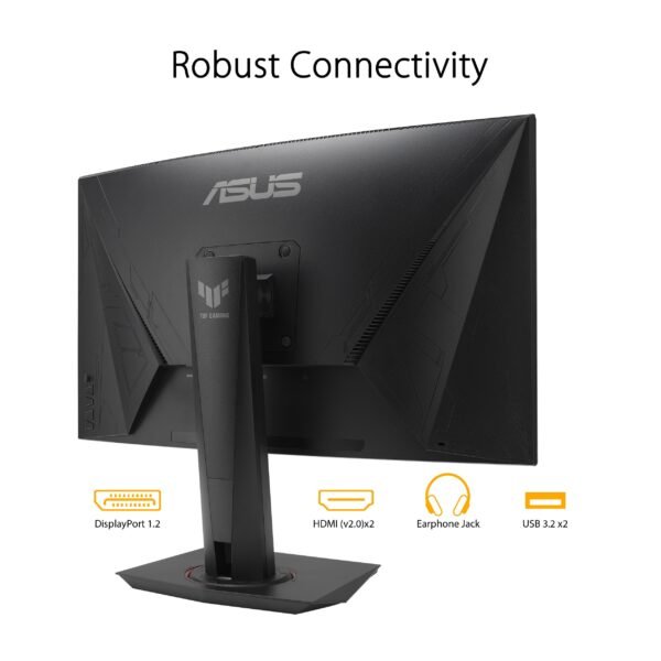 ASUS - TUF Gaming 27" Curved FHD 240Hz 1ms FreeSync Premium Gaming Monitor w/ HDR and Height Adjust (DisplayPort, HDMI) - Black