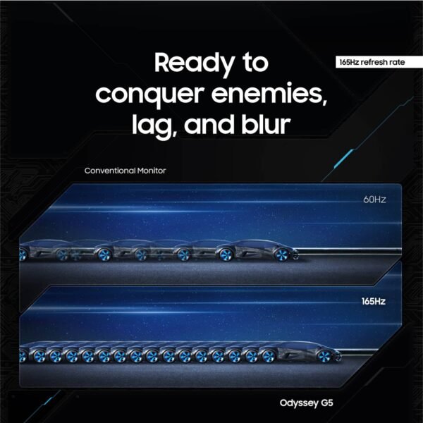 ff0b3001-683f-419d-9f30-0fe58af83880.jpg Samsung - 34” Odyssey G5 1000R Curved 1ms 165Hz QHD FreeSync Prem Gaming Monitor - Black